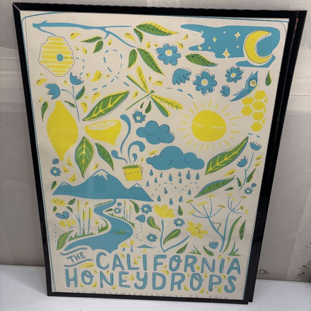 California Honeydrops Mishawakala‎ August 23 2019 Poster Framed 18x24